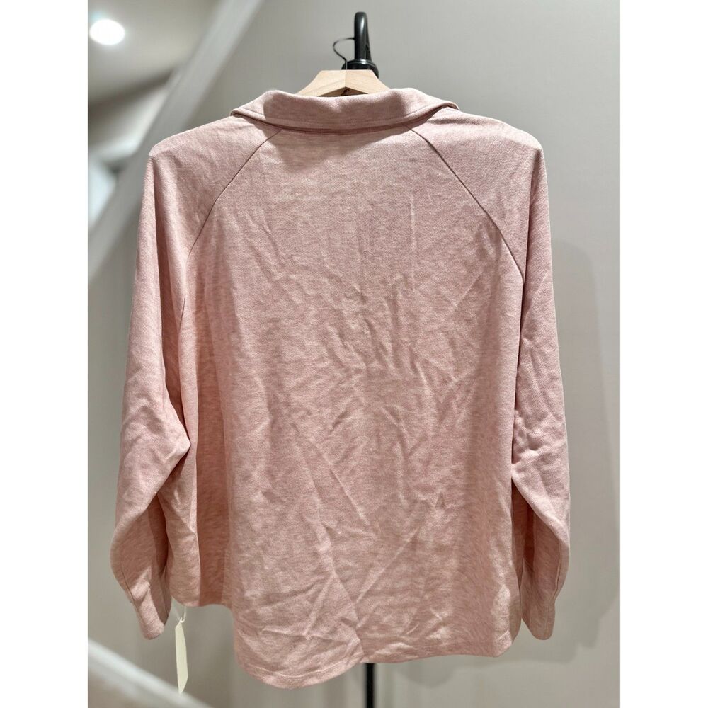 NWT Halara Polo V-Neck High-Low Top - Picture 2 of 5